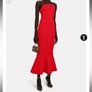 Solace London Amari Midi Dress in Red (size 4), never worn!